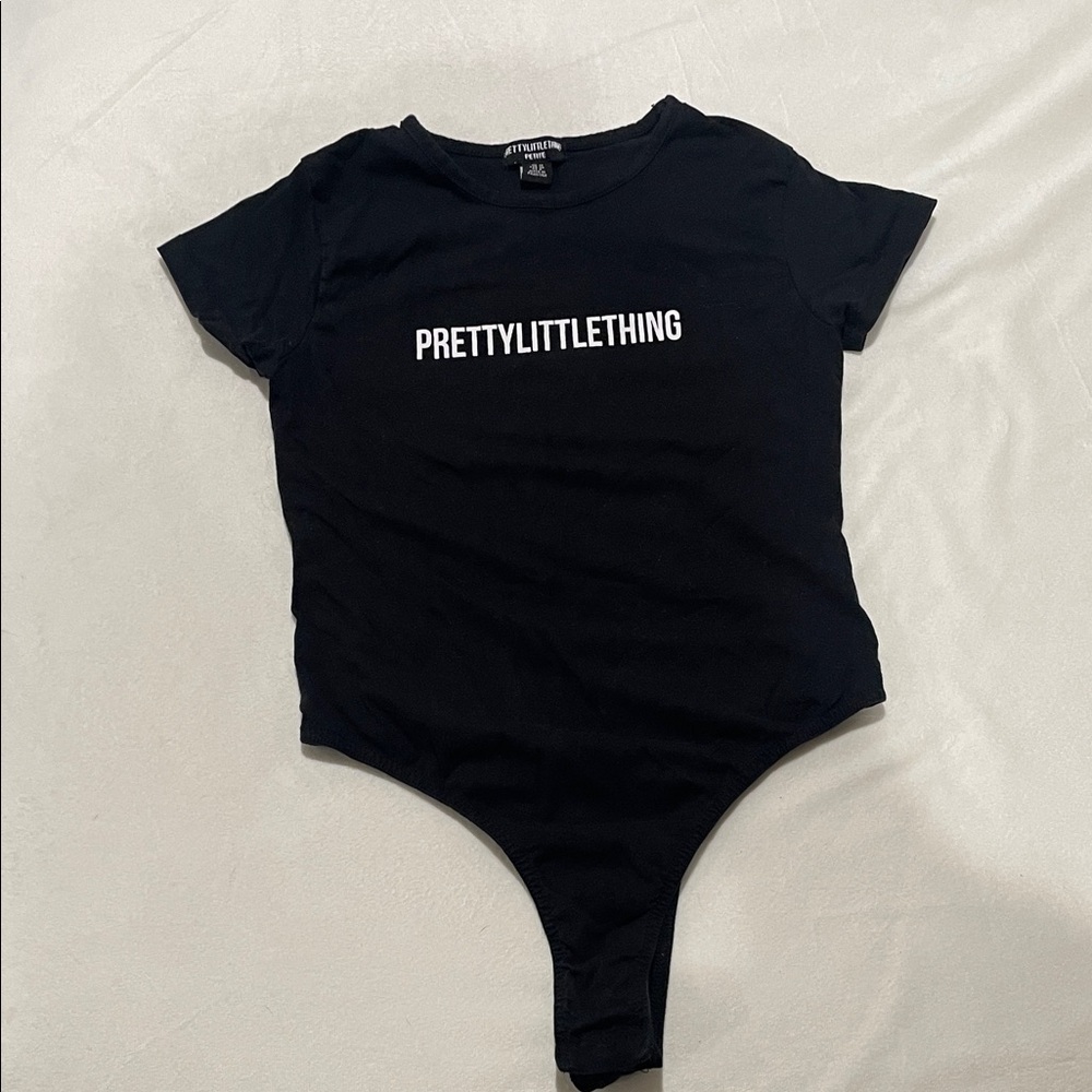 PrettyLittleThing Black Bodysuit